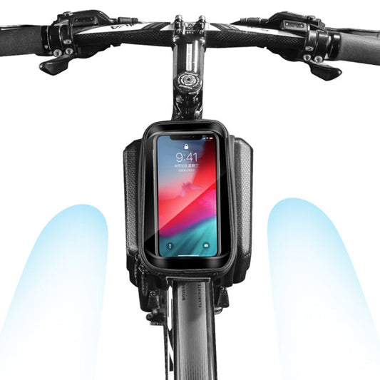 Frendorf | WILD MAN ES6 1.2L Multifunktionale Fahrrad Frontträger Tasche (Schwarz)