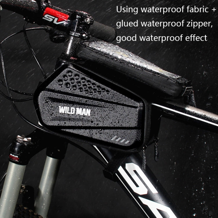 Frendorf | WILD MAN ES6 1.2L Multifunktionale Fahrrad Frontträger Tasche (Schwarz)