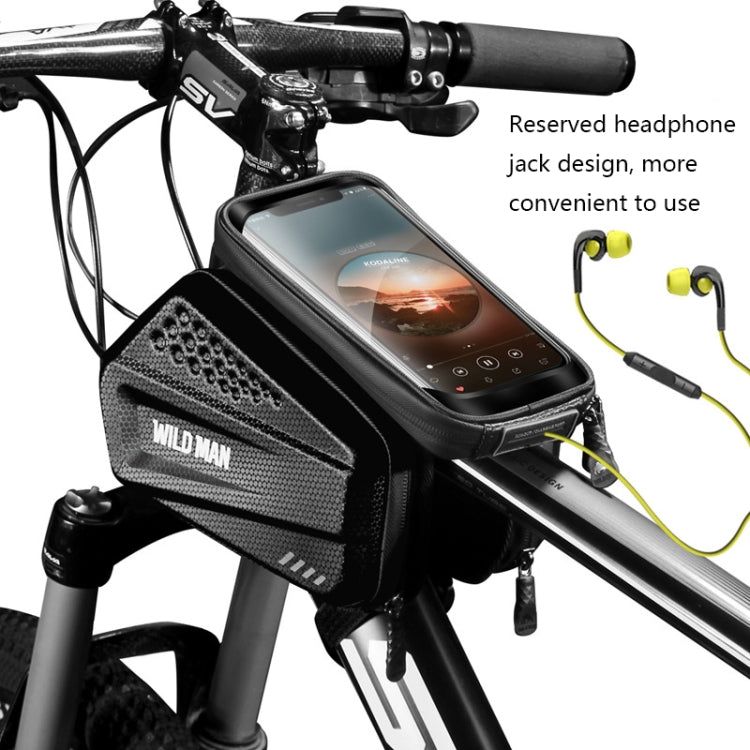 Frendorf | WILD MAN ES6 1.2L Multifunktionale Fahrrad Frontträger Tasche (Schwarz)
