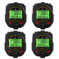 Frendorf | YS 3 Reihen Display Leuchtende Stoppuhr Timer Trainings Schiedsrichter Stoppuhr, Stil: YS-1100 100 Erinnerungen