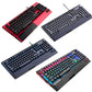 Frendorf | LANGTU K1000 104 Tasten Luminous Verkabelte Tastatur, Kabel Länge: 1,5m (Schwarz Schwarzer Schaft Eisblaues Licht)