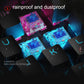 Frendorf | LANGTU K1000 104 Tasten Luminous Verkabelte Tastatur, Kabel Länge: 1,5m (Schwarz Schwarzer Schaft Eisblaues Licht)