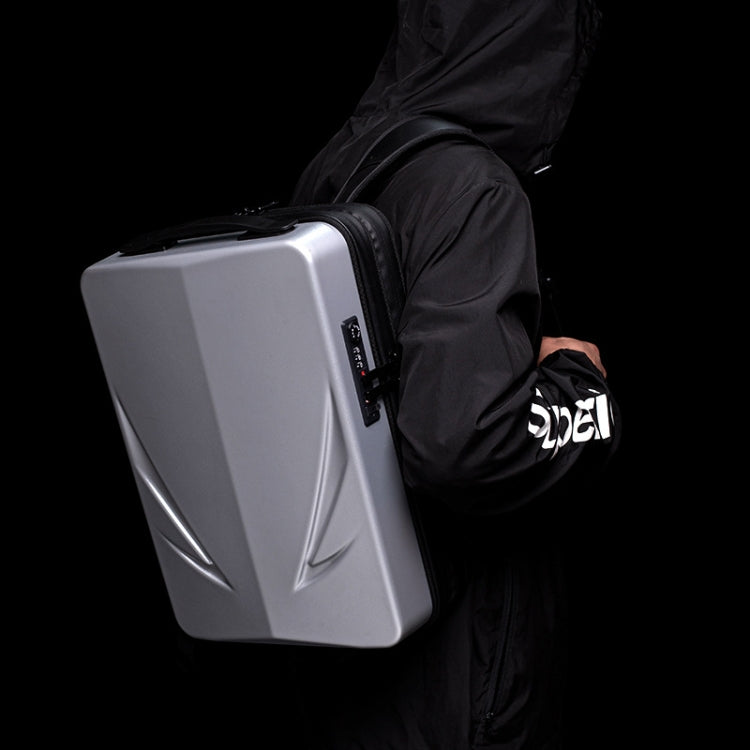 Frendorf | PC Hard Shell Computer Bag Gaming Backpack Für Männer, Farbe: Doppelschicht Silber