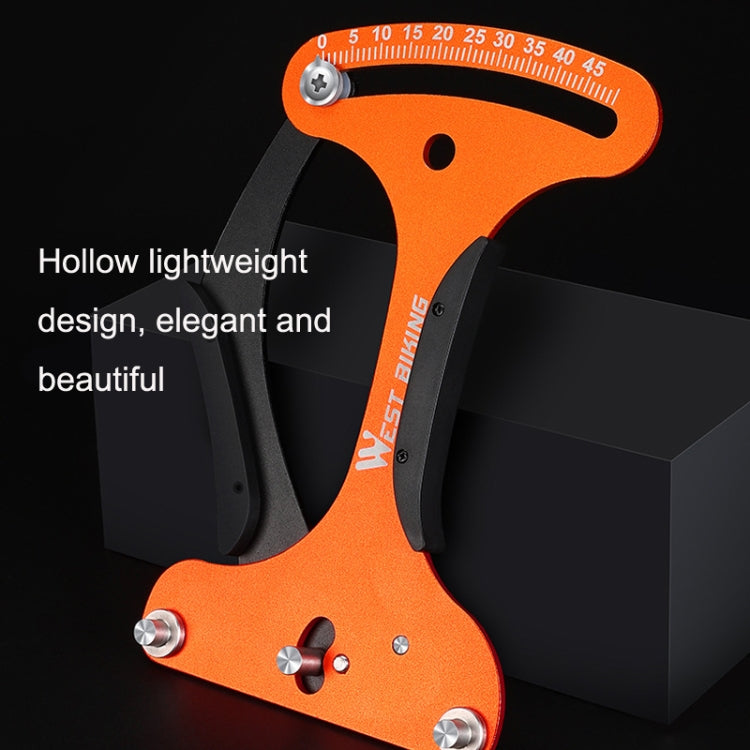 Frendorf | WEST BIKING Fahrrad Speichenspannungsmesser Felgenbegrenzer Kalibrator (Orange)