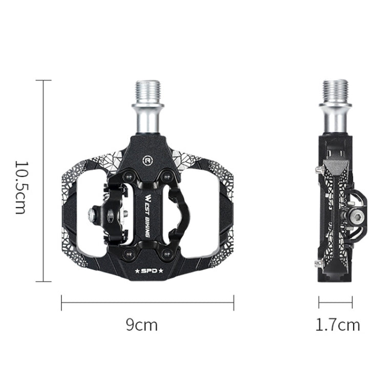Frendorf | Ein Paar WEST BIKING YP0802086 Mountainbike Aluminium Lagerpedale (Blau)