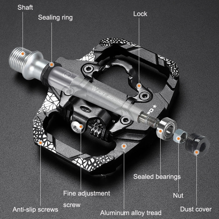 Frendorf | Ein Paar WEST BIKING YP0802086 Mountainbike Aluminium Lagerpedale (Blau)