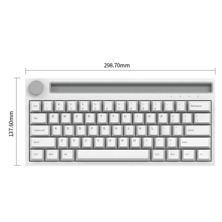 Frendorf | Ajazz K620T 62 Tasten Bluetooth Wireless Dual Mode Mechanische Tastatur, Stil: Pink Shaft (Schwarz)