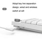 Frendorf | Ajazz K620T 62 Tasten Bluetooth Wireless Dual Mode Mechanische Tastatur, Stil: Pink Shaft (Weiß)