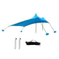 Frendorf | Outdoor Strand Lycra Überdachung Camping Zelt Sonnenblende Angelzelt, Größe: 210x160x150cm(Blau)