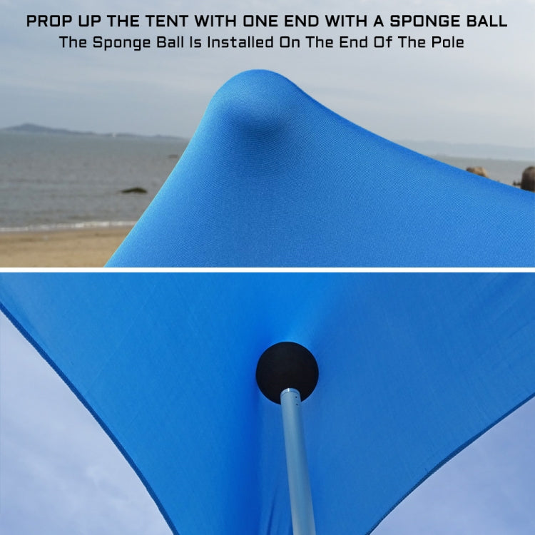 Frendorf | Outdoor Strand Lycra Überdachung Camping Zelt Sonnenblende Angelzelt, Größe: 210x160x150cm(Blau)