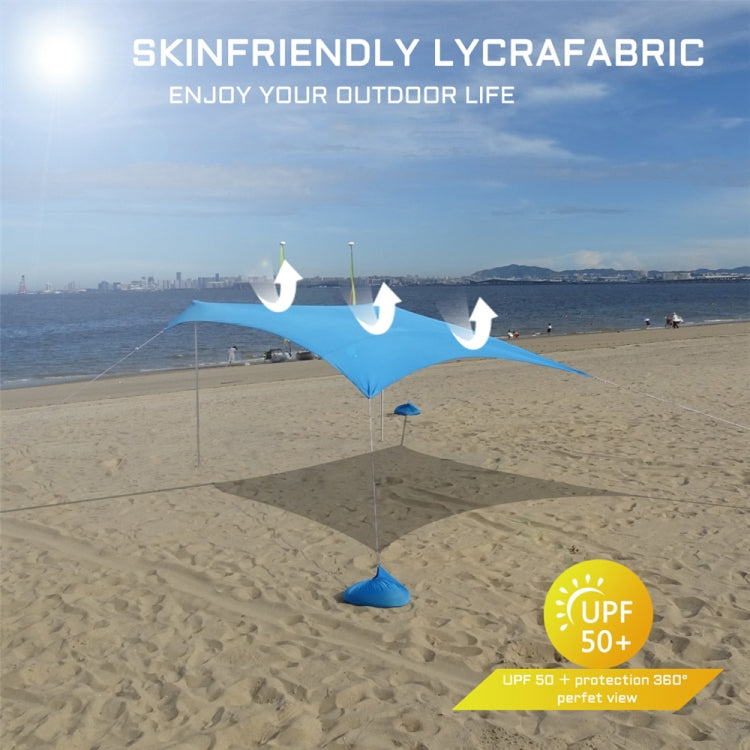 Frendorf | Outdoor Strand Lycra Überdachung Camping Zelt Sonnenblende Angelzelt, Größe: 210x160x150cm(Blau)