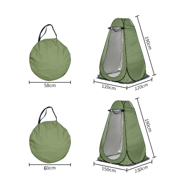 Frendorf | Outdoor Camping Toilette Umkleidezelt Automatisches Duschzelt, Stil: Einzelperson (Ölgrün)