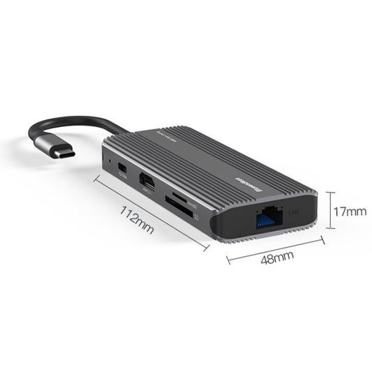 Frendorf | Blueendless 8K/30Hz Typ-C zu Gigabit Ethernet USB3.1 Dockingstation (8 in 1)