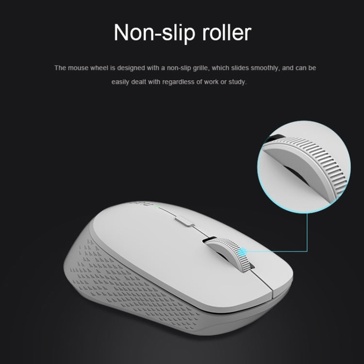 Frendorf | Rapoo M300G 1600DPI 3 Tasten Laptop Büro Silent Wireless Bluetooth Maus (Hellgrau)