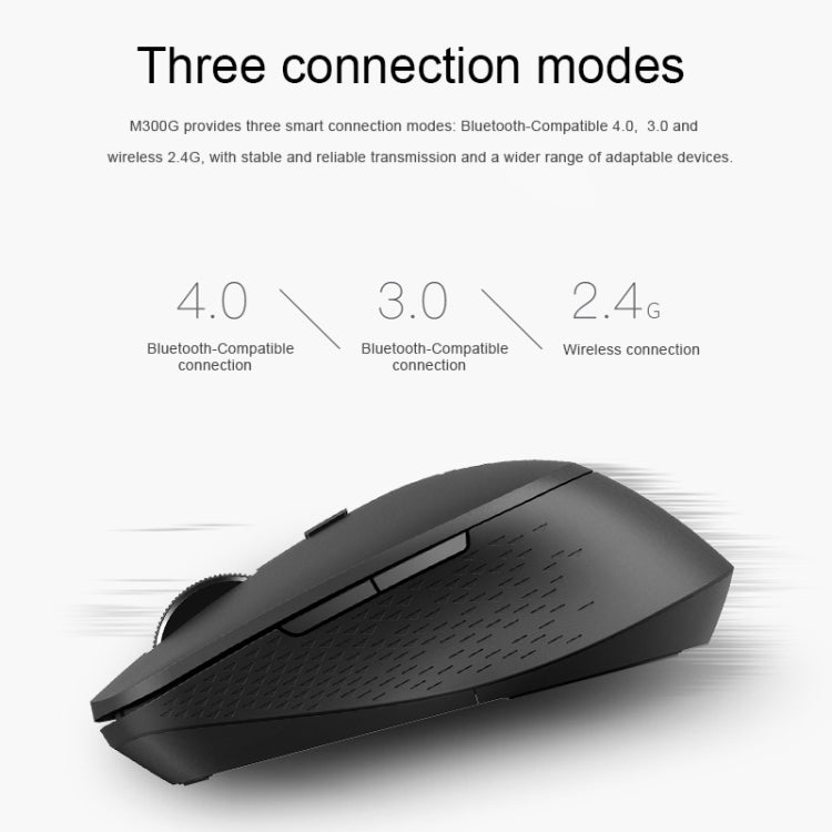 Frendorf | Rapoo M300G 1600DPI 3 Tasten Laptop Büro Silent Wireless Bluetooth Maus (Hellgrau)