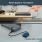 Frendorf | 2 In 1 Out 4K 60Hz KVM HDMI Switch USB Swltch Splitter Box HUB (Silber Grau)