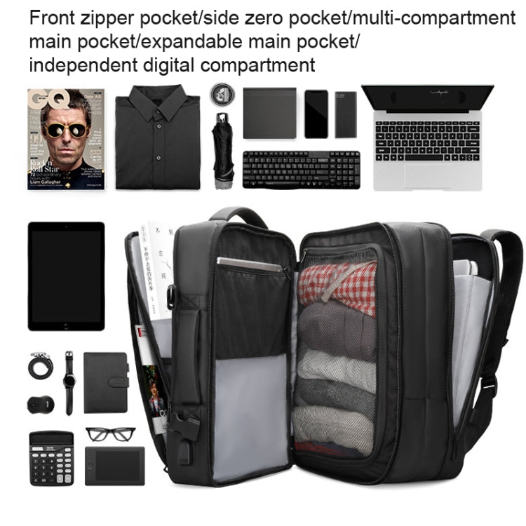 Frendorf | Mark Ryden 17,3 Zoll Herren Große Kapazität Oxford-Gewebe Computer-Rucksack, Stil: Regenmantel Stil