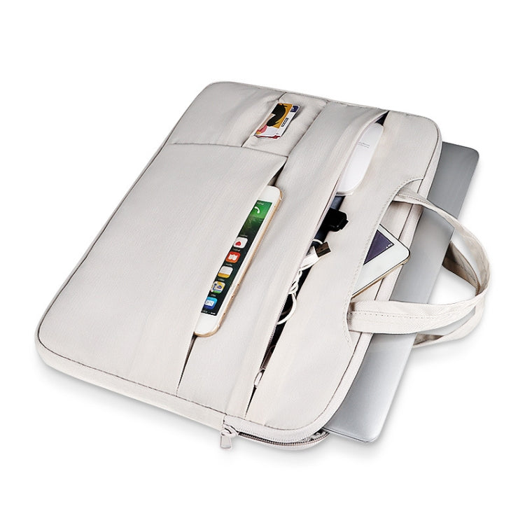 Frendorf | ND05SDZ Waterproof Wearable Laptop Bag, Größe: 15,6 Zoll (Cremig-weiß)