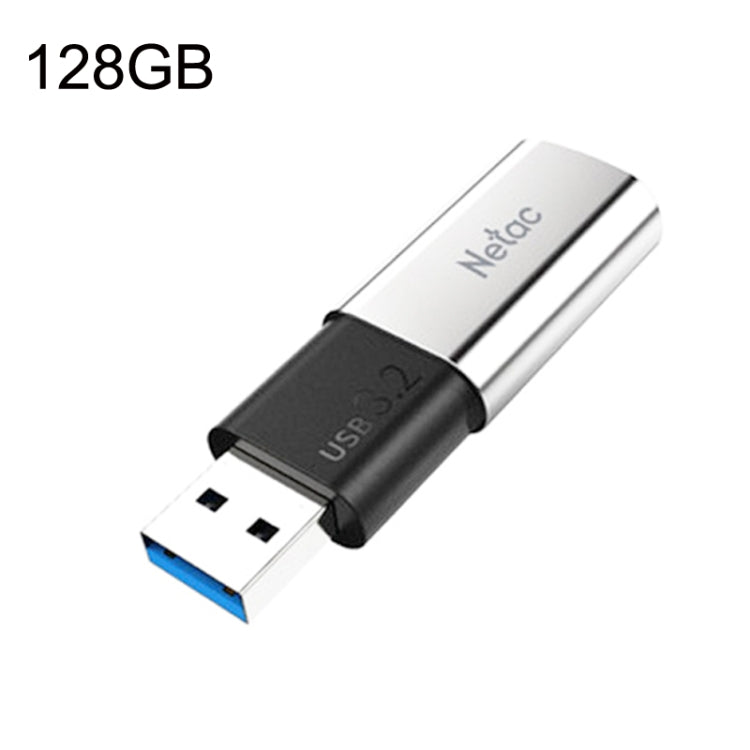 Frendorf | Netac US2 Hochgeschwindigkeits-Metallkappen-Computer-Auto-Mobile Solid State USB-Sticks, Kapazität: 128GB