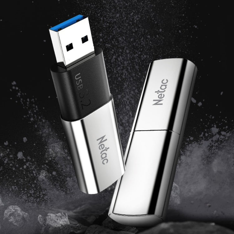 Frendorf | Netac US2 Hochgeschwindigkeits-Metallkappen-Computer-Auto-Mobile Solid State USB-Sticks, Kapazität: 128GB
