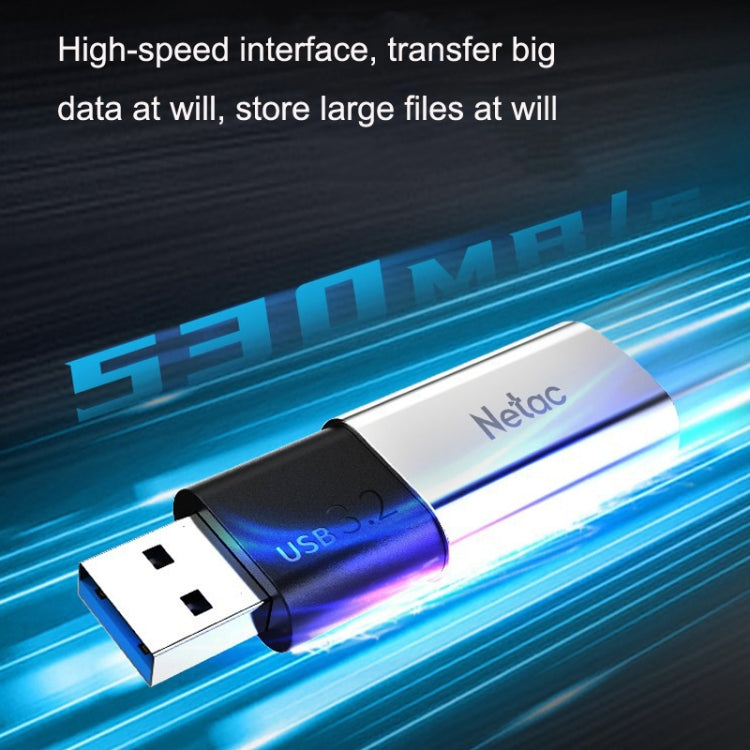 Frendorf | Netac US2 Hochgeschwindigkeits-Metallkappen-Computer-Auto-Mobile Solid State USB-Flash-Laufwerke, Kapazität: 256GB