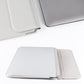 Frendorf | PU08DZ Leren Laptop Liner Tas met Staande Functie, Maat: 13,3 inch (Rundvacht Geel)