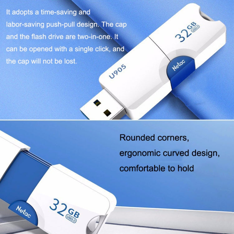 Frendorf | Netac U905 Hochgeschwindigkeits-USB3.0 ausziehbarer Auto Musik Computer USB Flash-Laufwerk, Kapazität: 128GB