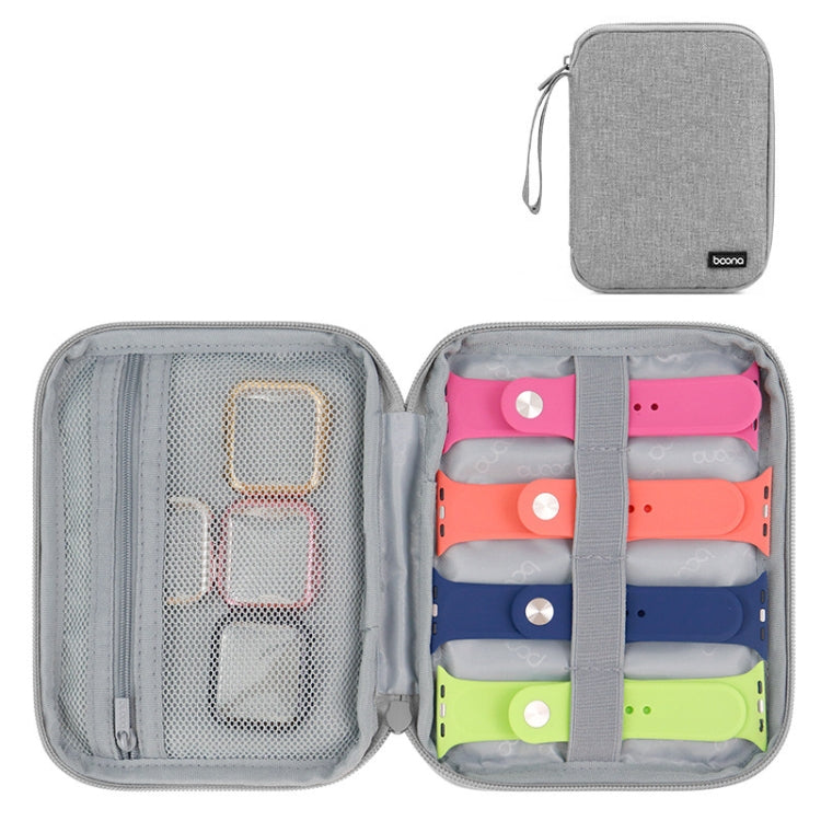 Frendorf | Baona Smart Watch Armband Datenkabel Tragetasche für Apple Watch, Spezifikation: Klein (Grau)