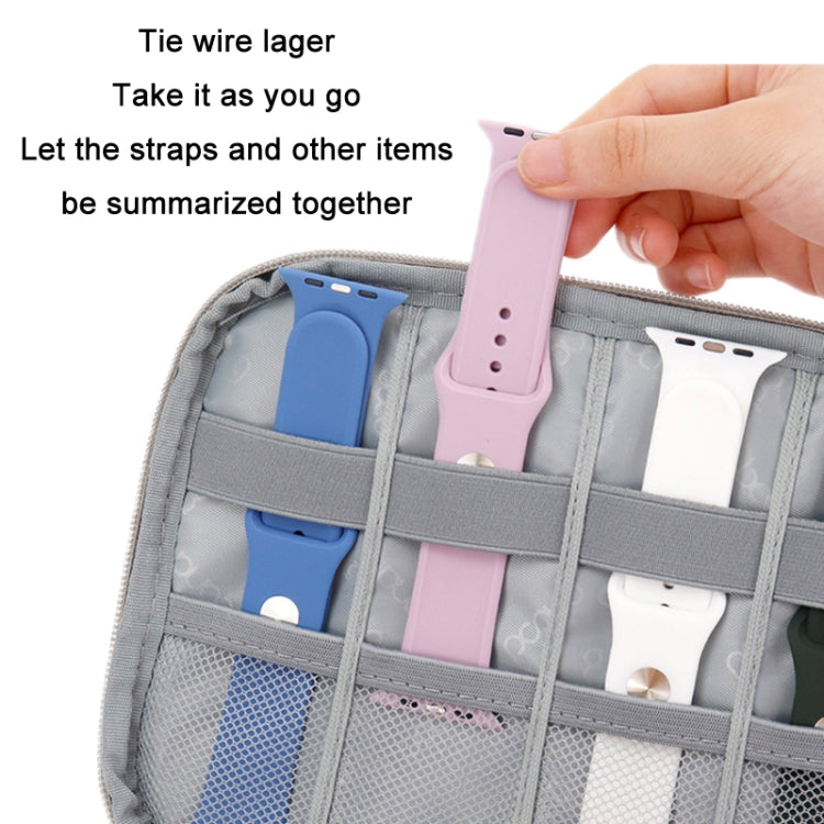 Frendorf | Baona Smartwatch-Armband-Datenkabel Tragetasche für Apple Watch, Spezifikation: Groß (Schwarz)