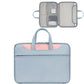 Frendorf | Baona BN-Q006 PU Leder Vollöffnung Laptop Handtasche für 11/12 Zoll (Himmelblau + Pink)