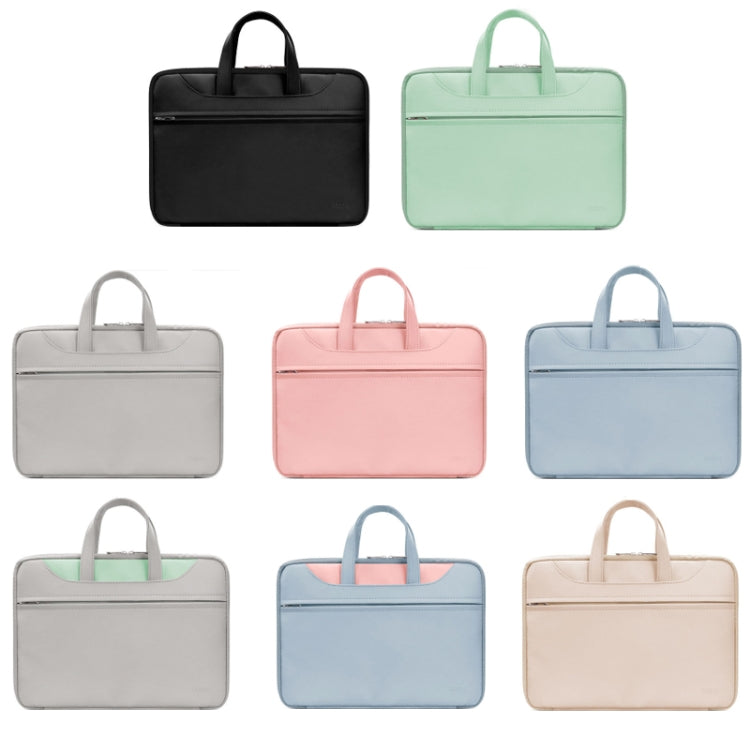 Frendorf | Baona BN-Q006 PU Leren Volledige Opening Laptop Handtas Voor 13/13.3 inch (Zwart)