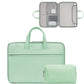 Frendorf | Baona BN-Q006 PU Leder Volle Öffnung Laptop-Handtasche Für 14 Zoll (Minzgrün + Power-Bag)