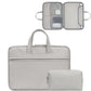 Frendorf | Baona BN-Q006 PU Leder Vollöffnende Laptop-Handtasche Für 15/15,6/16 Zoll (Grau+Power Bag)