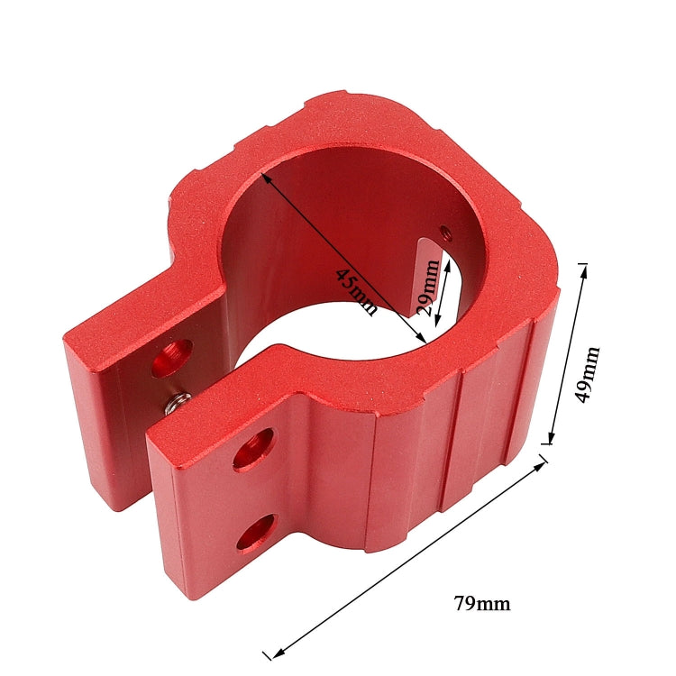 Frendorf | Faltklemme für ZERO 8X 10X 11X SPEEDUAL Dualtron DT3 Thunder Elektroscooter ohne Polster Rot