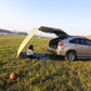 Frendorf | Outdoor Picknick Camping Zelt An Der Seite Des Autos Regenfest Sonnenblende 200x440cm (Grün)