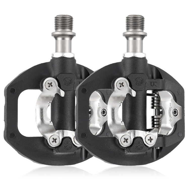 Frendorf | WEST BIKING Mountainbike Aluminiumlegierung Lager einseitiges selbstverriegelndes Pedal (Schwarz)