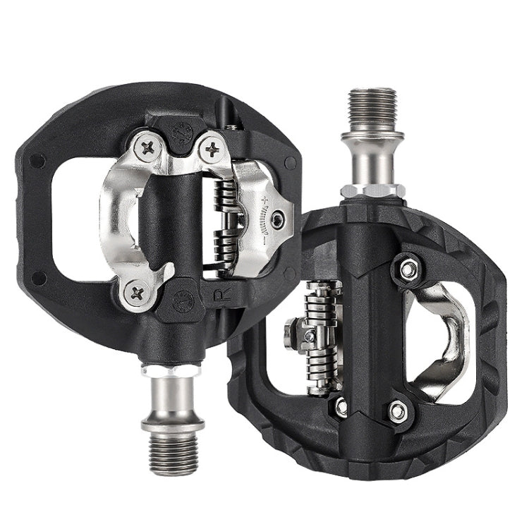 Frendorf | WEST BIKING Mountainbike Aluminiumlegierung Lager einseitiges selbstverriegelndes Pedal (Schwarz)