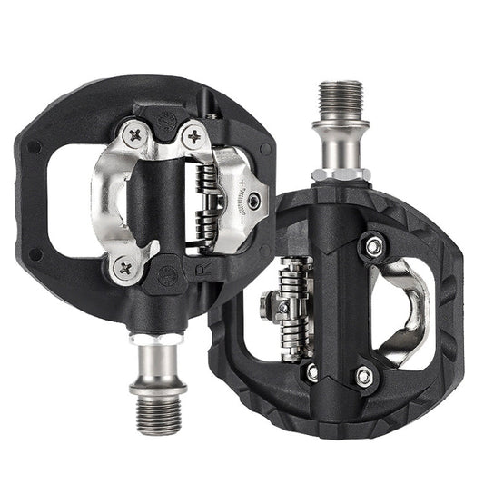 Frendorf | WEST BIKING Mountainbike Aluminiumlegierung Lager einseitiges selbstverriegelndes Pedal (Schwarz)