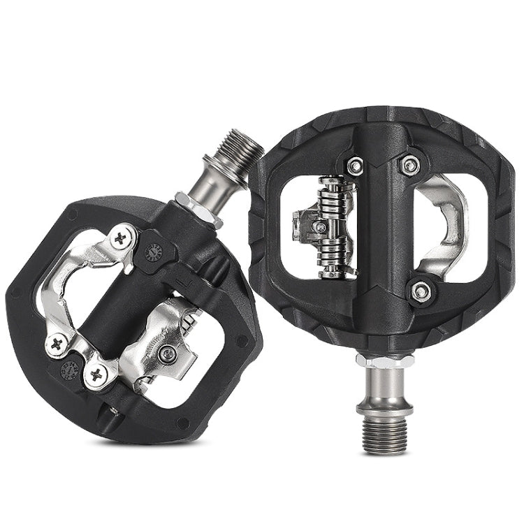 Frendorf | WEST BIKING Mountainbike Aluminiumlegierung Lager einseitiges selbstverriegelndes Pedal (Schwarz)