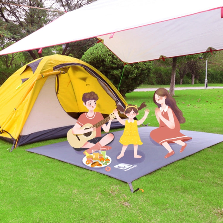 Frendorf | Outdoor Zeltmatten Verdicktes Oxford-Gewebe Wasserdichte Picknickmatte, Größe: 210x210cm (Schwarz)