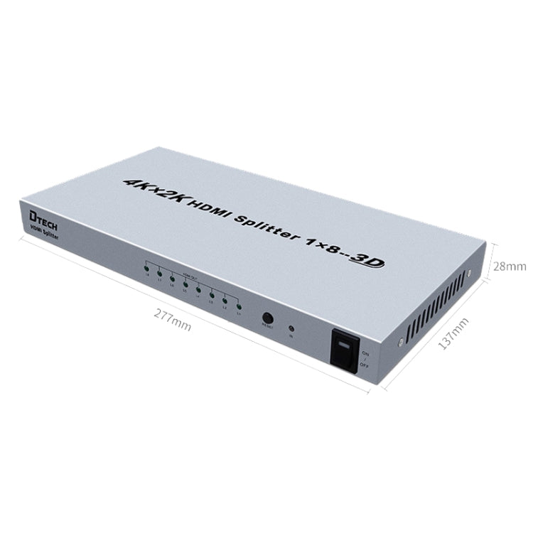 Frendorf | DTECH DT-7148 HDMI 2.0 1 In 8 Out 4K X 2K HD Splitter, CN Stecker