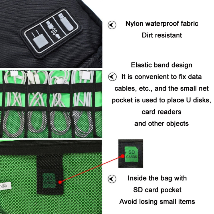 Frendorf | Multifunctionele Draagbare Mobiele Telefoon Digitale Accessoires U Schijf Opslagtas, Kleur: Grijs