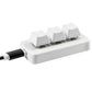 Frendorf | MK321 3 Tasten Benutzerdefinierte Tasten Spiel Büro PS Clip Makro Programmierung Tastatur, Kabellänge: 1,5 m (Weiß)
