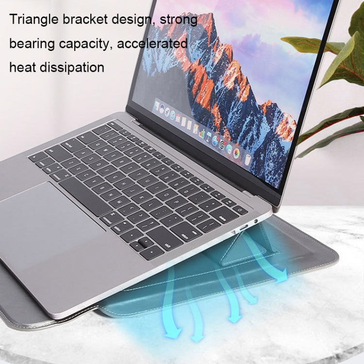 Frendorf | HL0066-005 Multifunctionele Stand Laptop Tas, Maat: 13 inch (Grijs)