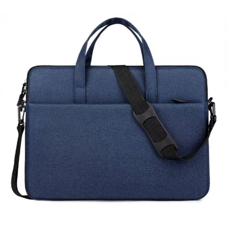 Frendorf | ST09 Tragbare Ein-Schulter-Laptoptasche, Größe: 14,1-15,4 Zoll (Marine Cyan mit Schultergurt)