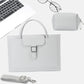 Frendorf | S176 Tragbare wasserdichte Laptop-Tasche mit Power-Pack, Größe: 13 Zoll (Hellgrau)