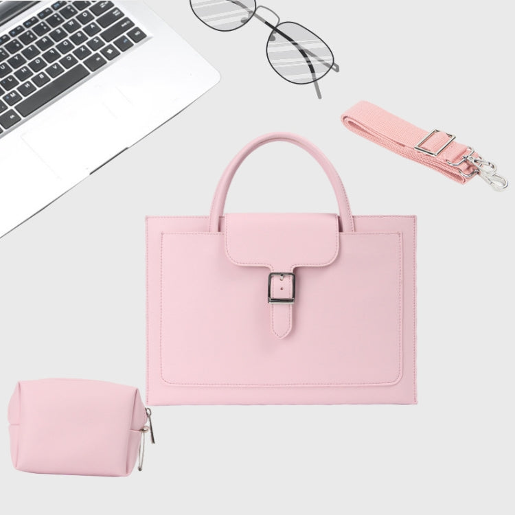 Frendorf | S176 Draagbare Waterdichte Laptop Tas met Power Pack, Maat: 14 inch (Kersenrood)