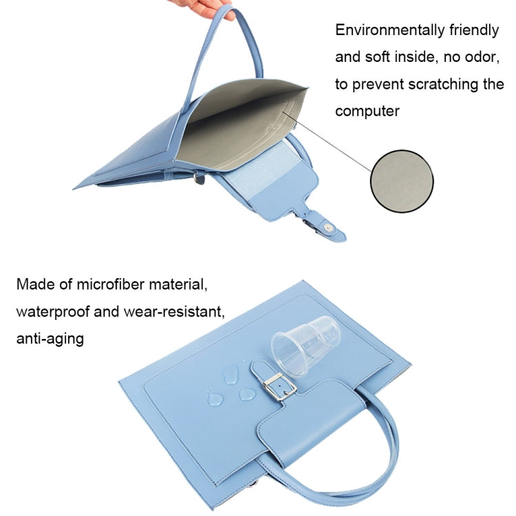 Frendorf | S176 Tragbare wasserdichte Laptop-Tasche mit Power Pack, Größe: 15 Zoll (Himmelblau)