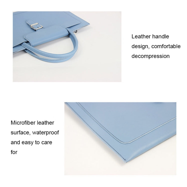 Frendorf | S176 Tragbare wasserdichte Laptop-Tasche mit Power Pack, Größe: 15 Zoll (Himmelblau)