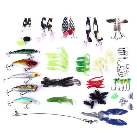 Frendorf | 110 PCS / Box HENGJIA Seebarsch Fake Soft Bait Angelzubehör Süßwasserköder